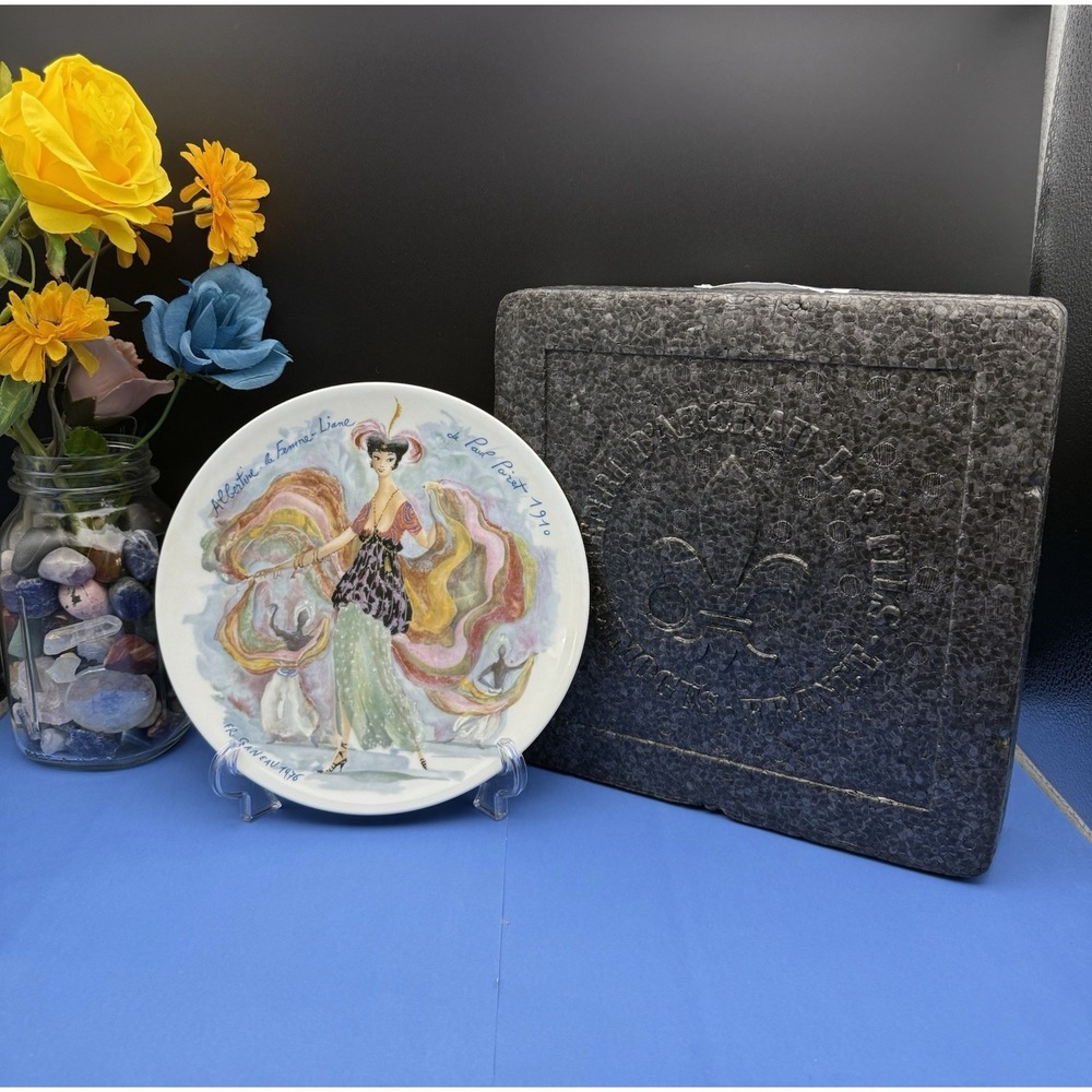 Limoges D'Arceau "Albertine la Femme Liane" de Paul Poiret‎ 1910 Collector Plate